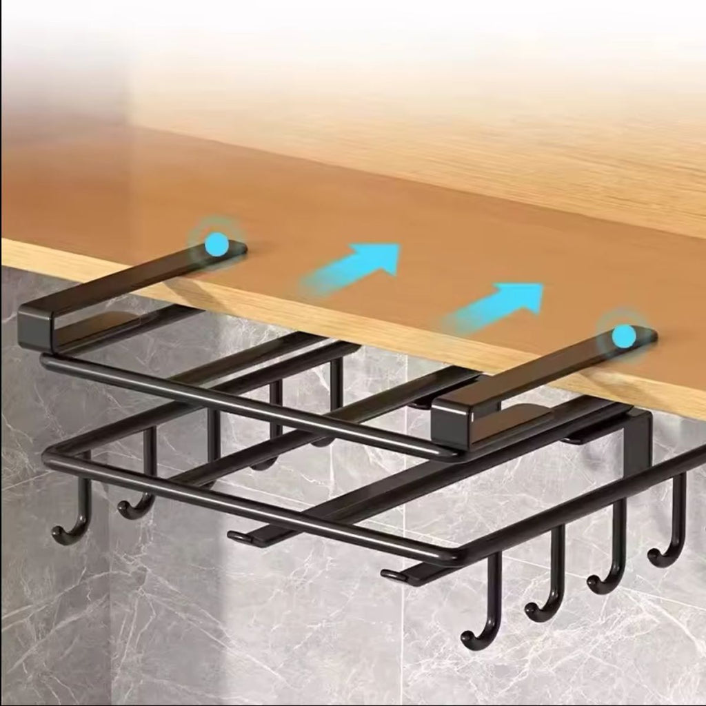 Under-Cabinet Multi-Purpose Kitchen Organizer Rack