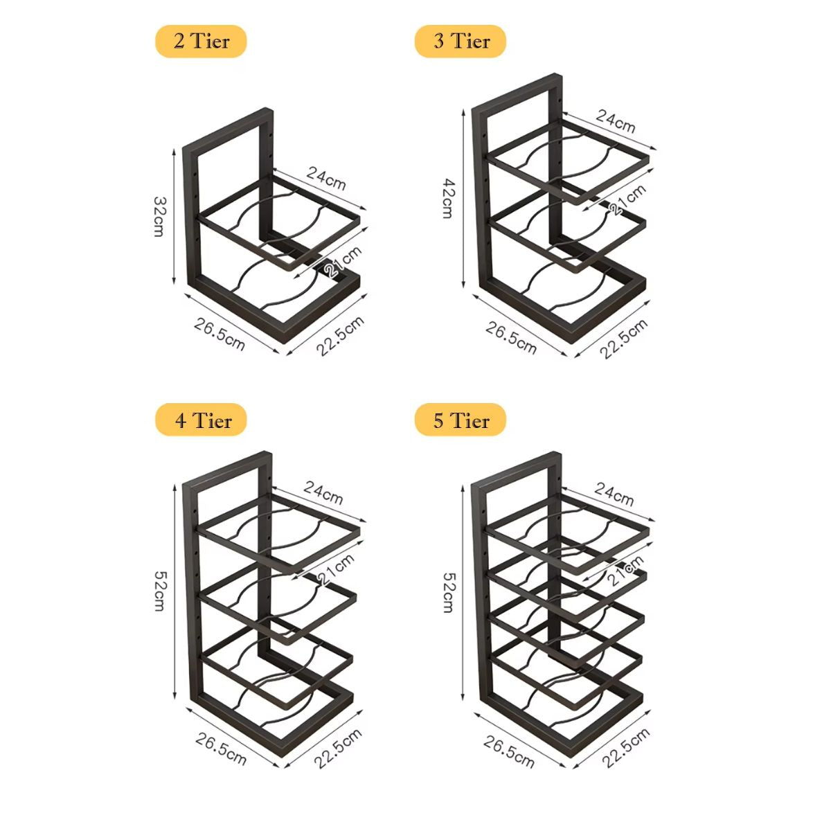 Adjustable Stainless Steel Pot & Pan Organizer